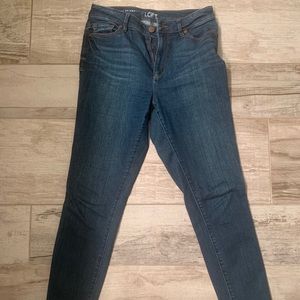 Loft Curvy Skinny Ankle Jeans